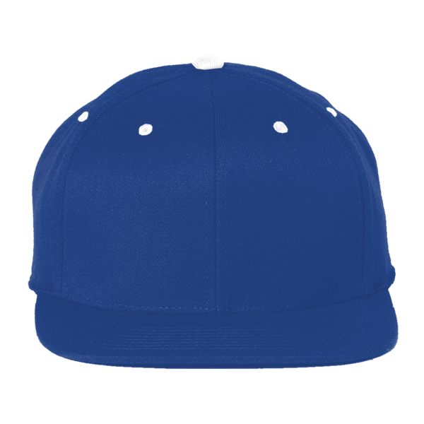 Team 365 Pro-Formance® Contrast Eyelets Cap, Sport Royal / White, Front view