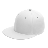 Team 365 Pro-Formance® Contrast Eyelets Cap, White / Sport Silver, Left Side view