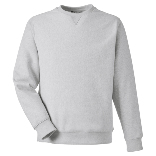 Team 365 Unisex Zone HydroSport™ Heavyweight Crewneck Sweatshirt, Athletic Heather, Front view