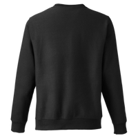 Team 365 Unisex Zone HydroSport™ Heavyweight Crewneck Sweatshirt, Black, Back view