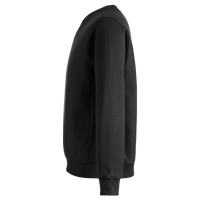 Team 365 Unisex Zone HydroSport™ Heavyweight Crewneck Sweatshirt, Black, Left Sleeve view