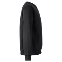 Team 365 Unisex Zone HydroSport™ Heavyweight Crewneck Sweatshirt, Black, Right Sleeve view