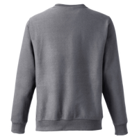Team 365 Unisex Zone HydroSport™ Heavyweight Crewneck Sweatshirt, Dark Grey Heather, Back view