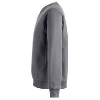 Team 365 Unisex Zone HydroSport™ Heavyweight Crewneck Sweatshirt, Dark Grey Heather, Left Sleeve view