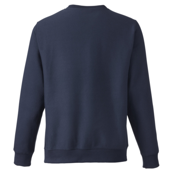 Team 365 Unisex Zone HydroSport™ Heavyweight Crewneck Sweatshirt, Sport Dark Navy, Back view