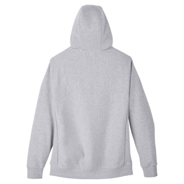 Team 365 Unisex Zone HydroSport™ Heavyweight Full-Zip Hooded Sweatshirt, Athletic Heather, Back view