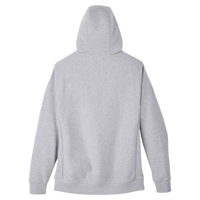 Team 365 Unisex Zone HydroSport™ Heavyweight Full-Zip Hooded Sweatshirt, Athletic Heather, Back view