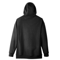 Team 365 Unisex Zone HydroSport™ Heavyweight Full-Zip Hooded Sweatshirt, Black, Back view