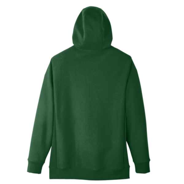 Team 365 Unisex Zone HydroSport™ Heavyweight Full-Zip Hooded Sweatshirt, Sport Dark Green, Back view