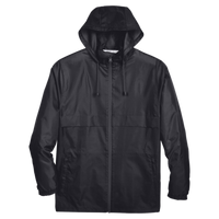 Team 365 Unisex Zone Protect Lightweight Jacket, Black, Front view