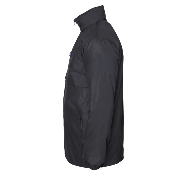 Team 365 Unisex Zone Protect Lightweight Jacket, Black, Left Sleeve view