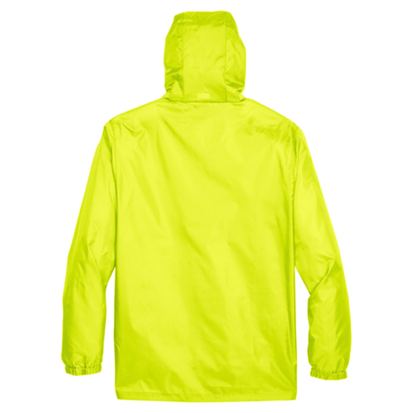 Team 365 Unisex Zone Protect Lightweight Jacket, Safety Yellow, Back view