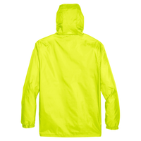 Team 365 Unisex Zone Protect Lightweight Jacket, Safety Yellow, Back view