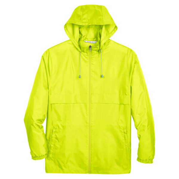 Team 365 Unisex Zone Protect Lightweight Jacket, Safety Yellow, Front view