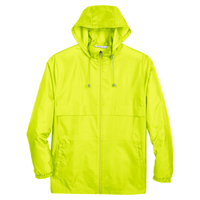 Team 365 Unisex Zone Protect Lightweight Jacket, Safety Yellow, Front view