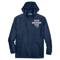 Team 365 Unisex Zone Protect Lightweight Jacket, Sport Dark Navy, Front view, Mockup