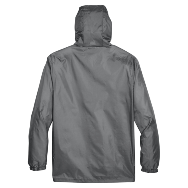 Team 365 Unisex Zone Protect Lightweight Jacket, Sport Graphite, Back view