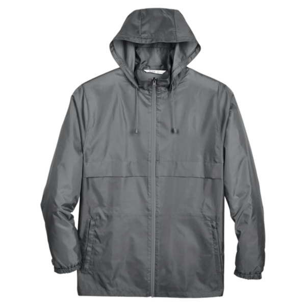 Team 365 Unisex Zone Protect Lightweight Jacket, Sport Graphite, Front view