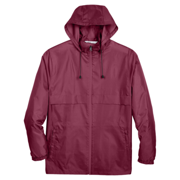 Team 365 Unisex Zone Protect Lightweight Jacket, Sport Maroon, Front view