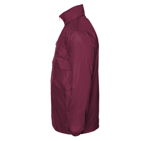 Team 365 Unisex Zone Protect Lightweight Jacket, Sport Maroon, Left Sleeve view