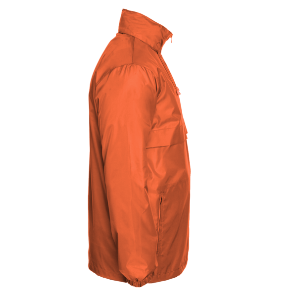 Team 365 Unisex Zone Protect Lightweight Jacket, Sport Orange, Right Sleeve view