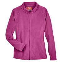 Team 365 Women's Campus Microfleece Jacket, Sport Charity Pink, Front view