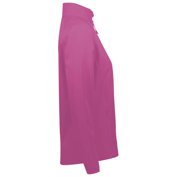 Team 365 Women's Campus Microfleece Jacket, Sport Charity Pink, Right Sleeve view