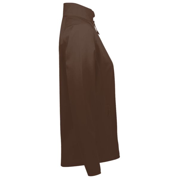 Team 365 Women's Campus Microfleece Jacket, Sport Dark Brown, Right Sleeve view