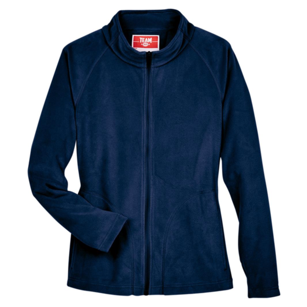 Team 365 Women's Campus Microfleece Jacket, Sport Dark Navy, Front view