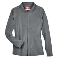 Team 365 Women's Campus Microfleece Jacket, Sport Graphite, Front view