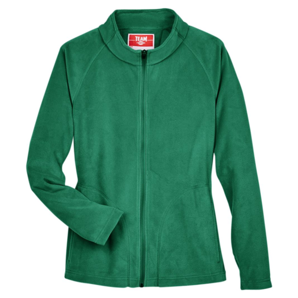 Team 365 Women's Campus Microfleece Jacket, Sport Kelly, Front view
