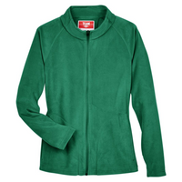 Team 365 Women's Campus Microfleece Jacket, Sport Kelly, Front view