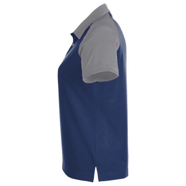 Team 365 Women's Command Snag-Protection Colorblock Polo, Sport Dark Navy / Sport Graphite, Left Sleeve view