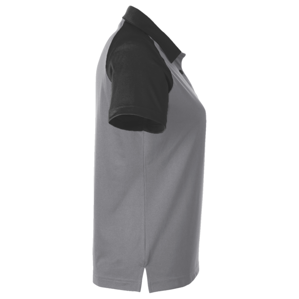 Team 365 Women's Command Snag-Protection Colorblock Polo, Sport Graphite / Black, Right Sleeve view