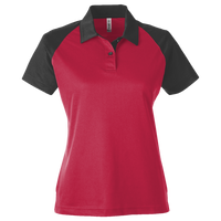 Team 365 Women's Command Snag-Protection Colorblock Polo, Sport Red / Black, Front view