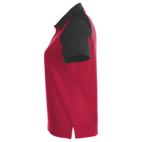 Team 365 Women's Command Snag-Protection Colorblock Polo, Sport Red / Black, Left Sleeve view