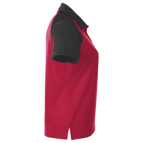 Team 365 Women's Command Snag-Protection Colorblock Polo, Sport Red / Black, Right Sleeve view