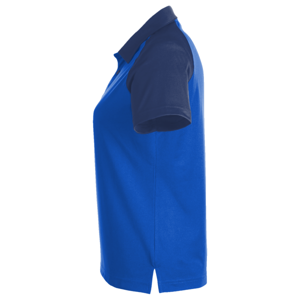 Team 365 Women's Command Snag-Protection Colorblock Polo, Sport Royal / Sport Dark Navy, Left Sleeve view