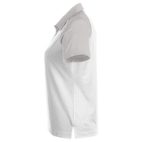 Team 365 Women's Command Snag-Protection Colorblock Polo, White / Sport Silver, Left Sleeve view