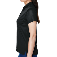Team 365 Women's Command Snag Protection Polo, Black, Left Sleeve view