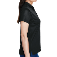 Team 365 Women's Command Snag Protection Polo, Black, Right Sleeve view