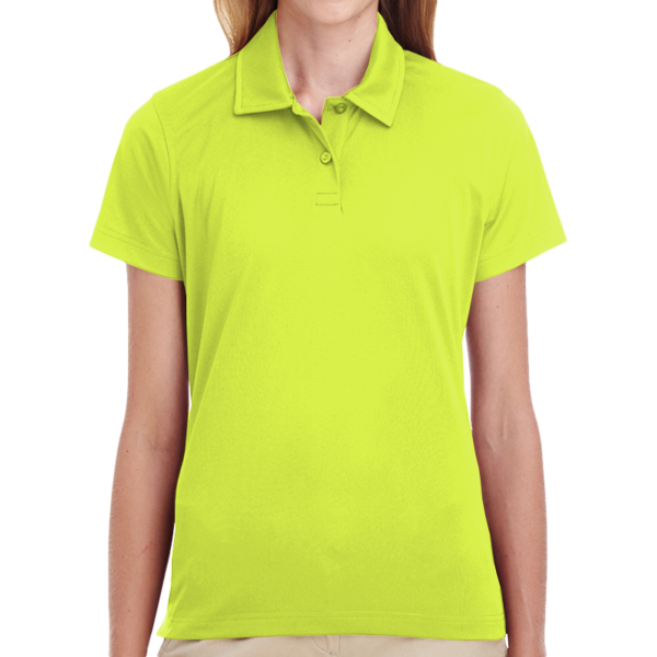 Team 365 Women's Command Snag Protection Polo, Safety Yellow, Front view
