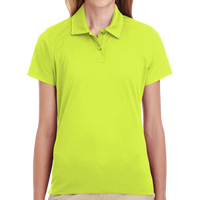 Team 365 Women's Command Snag Protection Polo, Safety Yellow, Front view