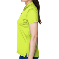 Team 365 Women's Command Snag Protection Polo, Safety Yellow, Left Sleeve view