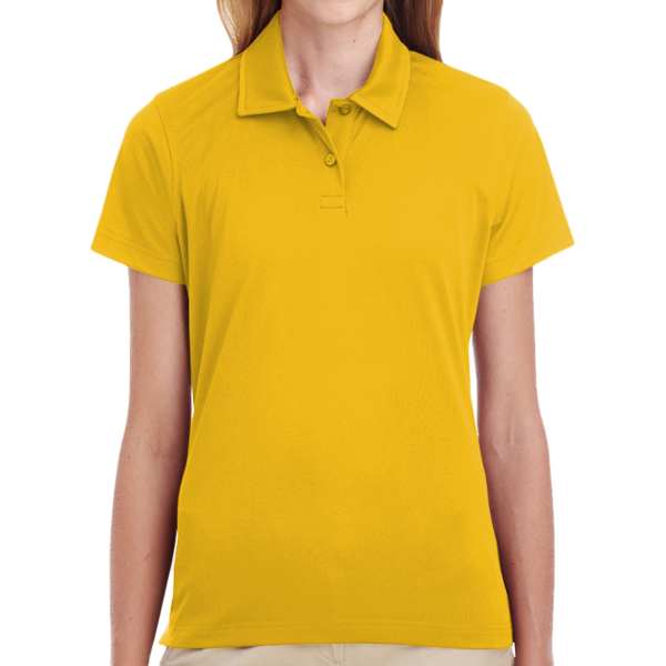 Team 365 Women's Command Snag Protection Polo, Sport Athletic Gold, Front view