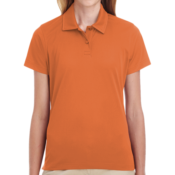 Team 365 Women's Command Snag Protection Polo, Sport Burnt Orange, Front view