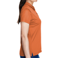 Team 365 Women's Command Snag Protection Polo, Sport Burnt Orange, Right Sleeve view