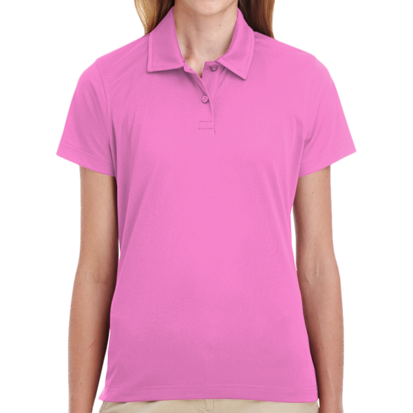 Team 365 Women's Command Snag Protection Polo, Sport Charity Pink, Front view
