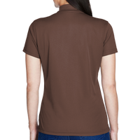 Team 365 Women's Command Snag Protection Polo, Sport Dark Brown, Back view