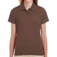 Team 365 Women's Command Snag Protection Polo, Sport Dark Brown, Front view